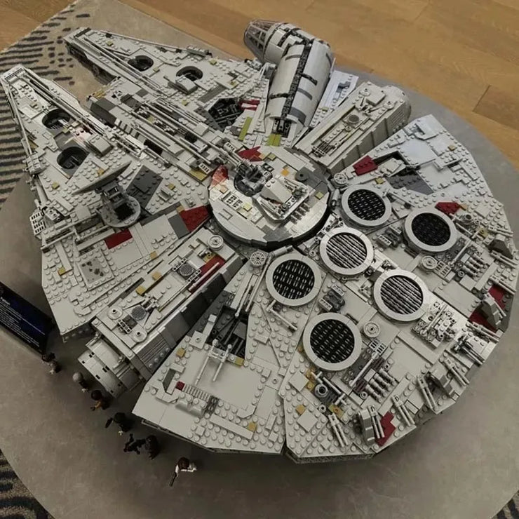 Large Millennium Ship Falcon 7541 Pieces UCS 75192 Building Blocks Bricks Toys