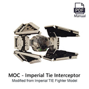 TIE Interceptors Defender 418 pieces  MOC Building Blocks Imperial Fleet Emperor Royal Guard Fighters DIY Brick Space Collection Toys