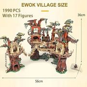 1990Pcs Ewoks Building Villages Blocks Set Model Kids Toy Bricks Kit