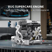 Engine Building Blocks Model Series Technical STEM Toys Moc Tank V8 Engine Supercar W16 Bricks Assembly Toy Set Kids Adults Gift