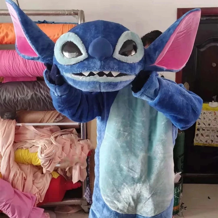 2026 MINISO Pink Lilo & Stitch Mascot Costume – High-Quality Disney Character Cosplay for Advertising and Carnival Events