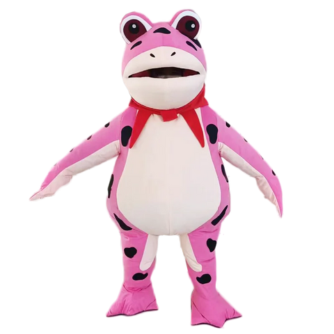 Inflatable Frog Mascot Costume – Adult Cartoon Cosplay Suit for Events, Performances & Parties