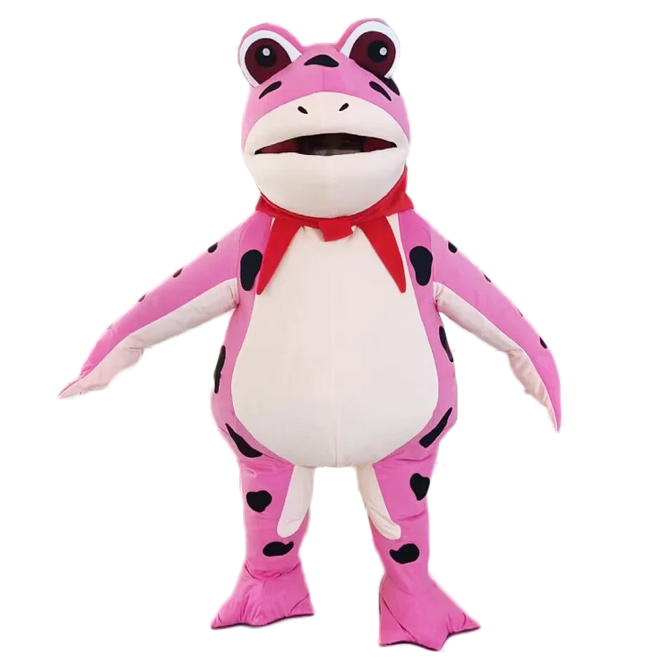 Inflatable Frog Mascot Costume – Adult Cartoon Cosplay Suit for Events, Performances & Parties