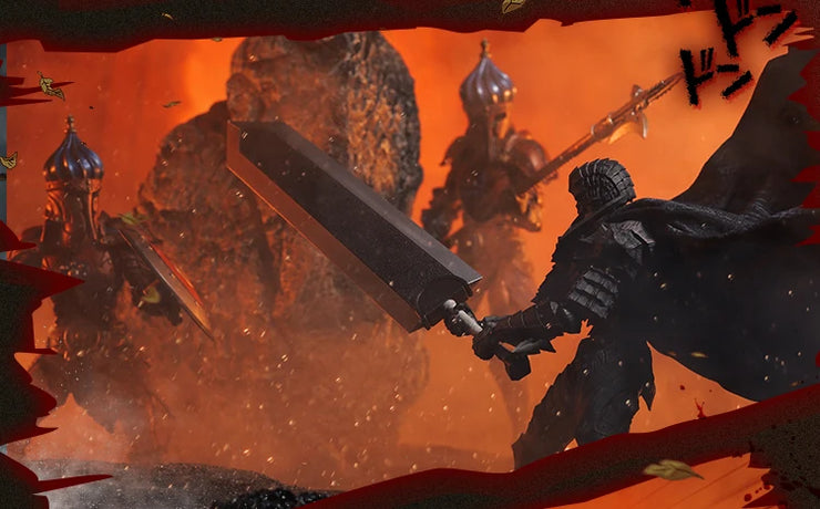 JLDZ Toy Berserk Legendary Black Swordsman Guts Action Figure Collectible
