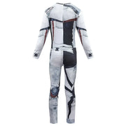 Descendants 3 Carlos Gil Cosplay Costume – Polyester 3D Printed Jumpsuit with Wig for Adults and Kids, Ideal for Halloween Events
