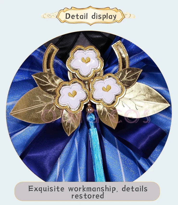 Twilight Blossom Ganyu Cosplay Costume Genshin Impact Adult Uniform Wig Anime Halloween Costumes Women Game Character Outfit
