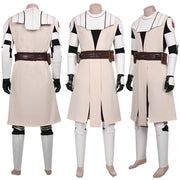 Obi-Wan Cosplay Costume – Movie Role Play Uniform for Adult Men, Ideal for Space Battle Fantasy and Party Events