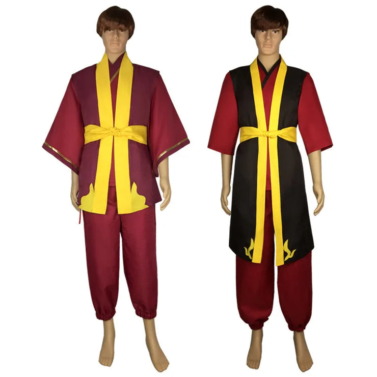 Zuko Prince Cosplay Costume – Avatar: The Last Airbender Vest and Pants Outfit for Adult Men’s Halloween or Role Play Events