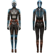 Mandalorian Jumpsuit with Head Cover 3D Bodysuit Cosplay Costume Halloween Masquerade Performance Outfits for Adult Kids