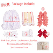 SBluuCosplay Kaname Madoka Costume – Upgraded Puella Magi Madoka Magica Dress for Halloween and Cosplay Events
