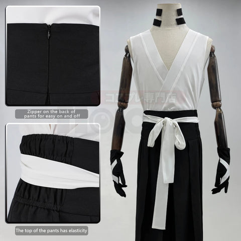 HOLOUN Bleach Kurosaki Ichigo Cosplay Outfit Haori Vest Pants