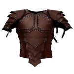 Medieval Steampunk Victoria Knight Pirate Costume – Leather Vest Armor with Body, Shoulder Pauldrons for Men’s LARP and Cosplay