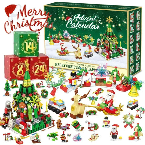 Christmas Advent Calendar Box Princess Dress Up Headwear Jewelry Set cute unicorn toys 24Days Countdown Calendar Xmas Gifts