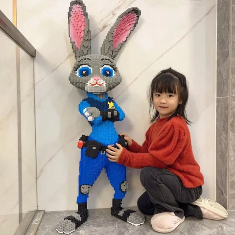Anime Kawaii Zootopia Children Educational 100cm Tall Three-dimensional Building Blocks Toys