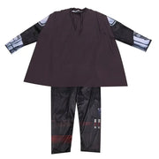 Boys Mandalorian Movie Mask Costume Printed Cartoon Warrior Armor Bodysuit Kids Fantasy Cosplay Costume Halloween