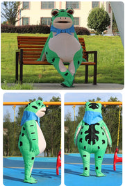 Inflatable Frog Mascot Costume – Adult Cartoon Cosplay Suit for Events, Performances & Parties