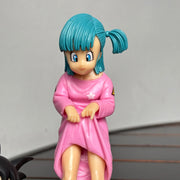 Dragon Ball Son Goku, Piccolo & Bulma PVC Figure Set – Anime Collectible Statues for Desk or Room Display