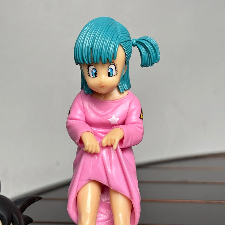 Dragon Ball Son Goku, Piccolo & Bulma PVC Figure Set – Anime Collectible Statues for Desk or Room Display