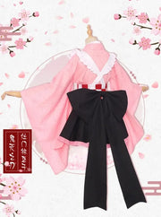 Anime Cosplay Costume Kanroji Mitsuri Kibutsuji Kimono Maid Uniforms Blade Kochou Shinobu Kamado Nezuko Dress Cosplay