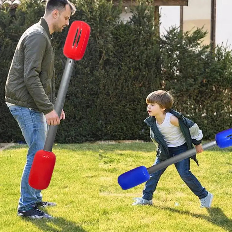 Inflatable Jousting Yard Sticks Mats Kit Inflatable Gladiator Game