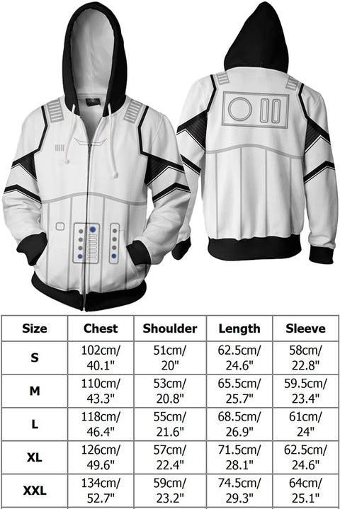 Storm Trooper Cosplay Jumpsuit Outfit