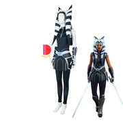 Star Wars Ahsoka Tano Costume – Adult and Child Anime Outfit with Hat for Halloween, Role Play, and Comic Con Events