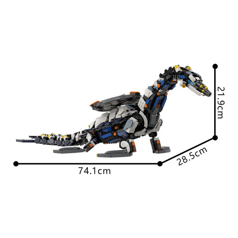 MOC Horizon Game Thunderjaw Beast Model Monster Building Blocks Brick Set