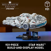 Millennium Falcon 921 Pieces – 25th Anniversary Starship Building Block Model for Display & Collectors