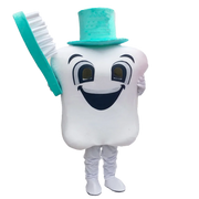 Tooth Mascot Costume – Dental Care Cosplay for Health Education, Advertising & Role Play Events