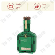 Wine Bottle Building Bricks Blocks Set 258 Pcs
