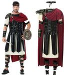 Medieval Roman Royal Knight Warrior Cosplay Halloween Costume For Men Adult Carnival Gladiators Soldier Cloak