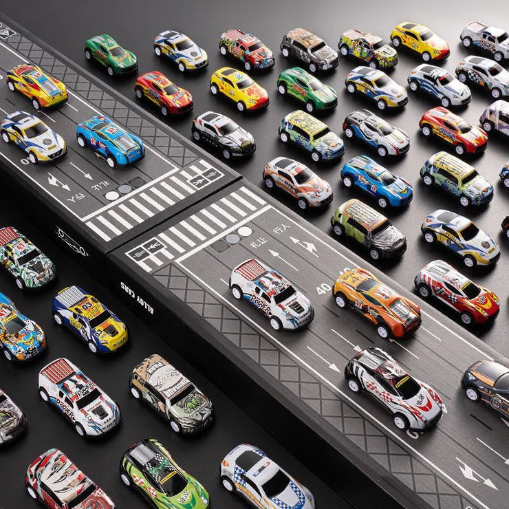 48-Piece Alloy Car Set – Classic Racing and Tin Car Models in Gift Box for Kids