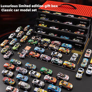 48-Piece Alloy Car Set – Classic Racing and Tin Car Models in Gift Box for Kids