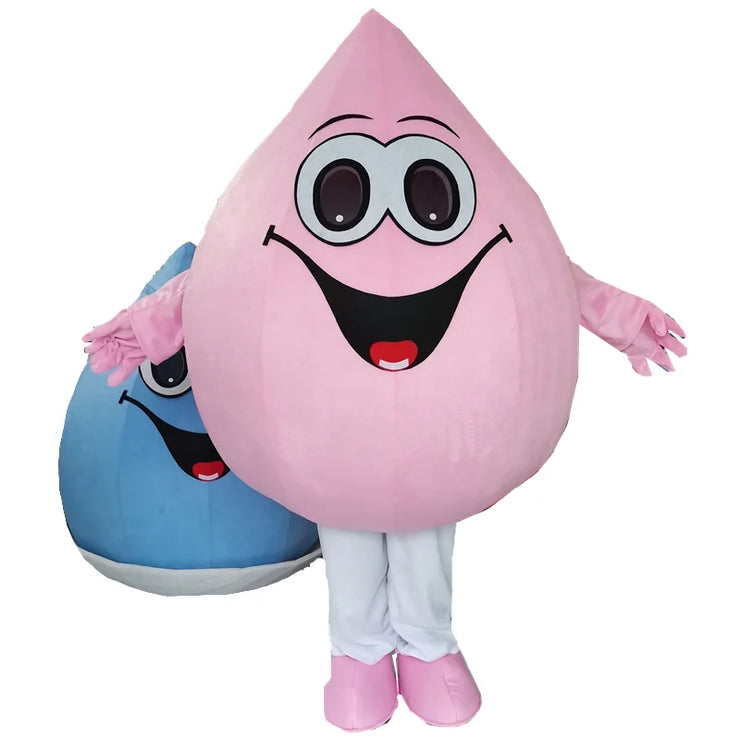 Blue Water Drop Mascot Costume – Water Conservation Cosplay for Events, Parties & Promotional Performances