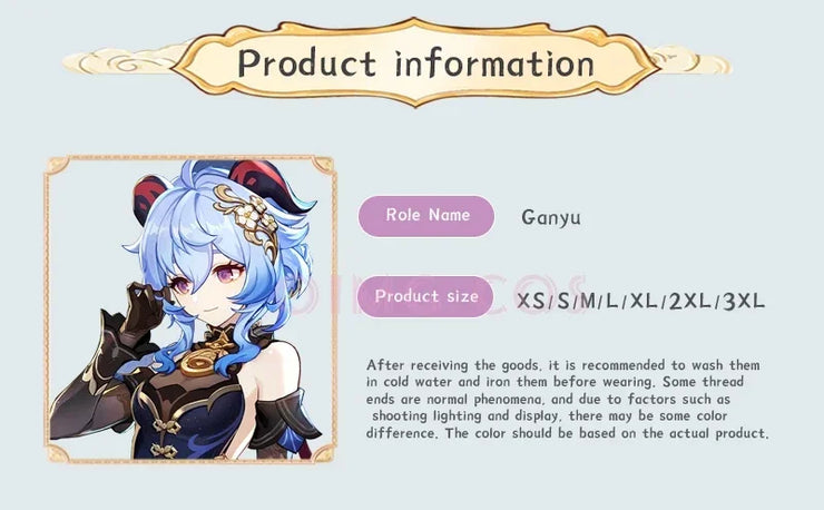 Twilight Blossom Ganyu Cosplay Costume Genshin Impact Adult Uniform Wig Anime Halloween Costumes Women Game Character Outfit
