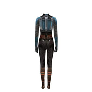 Mandalorian Jumpsuit with Head Cover 3D Bodysuit Cosplay Costume Halloween Masquerade Performance Outfits for Adult Kids