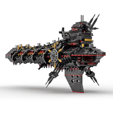 Creative MOC Small Particle Building Block Space Battleship Model Warhammer 40K 2346 Pcs