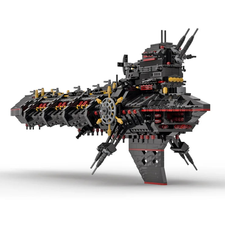 Creative MOC Small Particle Building Block Space Battleship Model Warhammer 40K 2346 Pcs