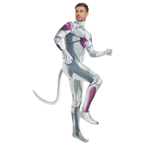 Dragon Ball Frieza Cosplay Spandex Zentai Jumpsuit Outfit