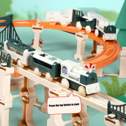 DIY Rail Train Puzzle Set – Assembled Building Block Track Toy for Kids