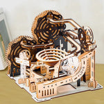 3D Wooden Marble Run Set — DIY Assembly Mechanical Model Kit (Ages 8+)