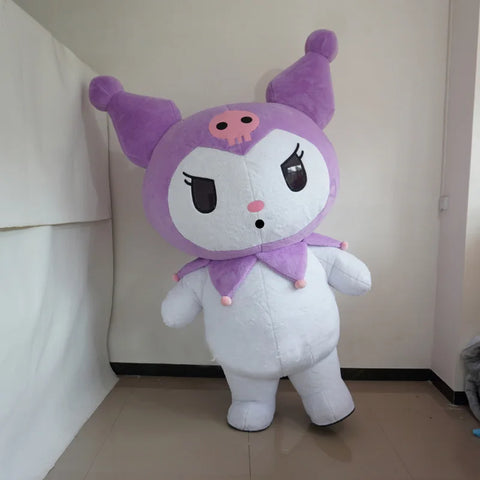Giant Kuromi & My Melody Mascot Costume – Inflatable Hello Kitty Character Cosplay for Advertising, Carnival & Events