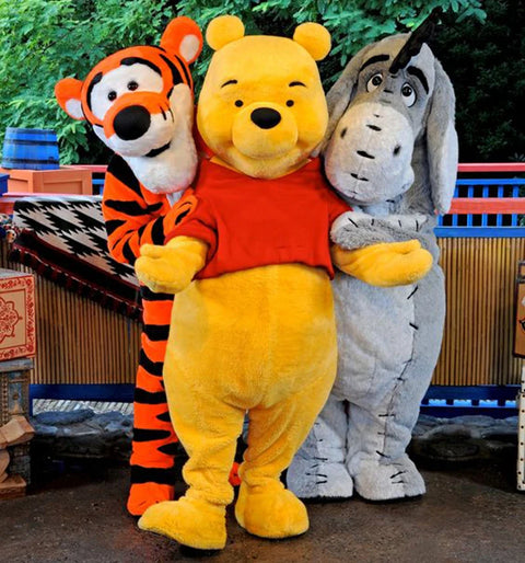 Pooh Bear Mascot Costume – Cartoon Character Cosplay for Advertising, Carnival & Party Events