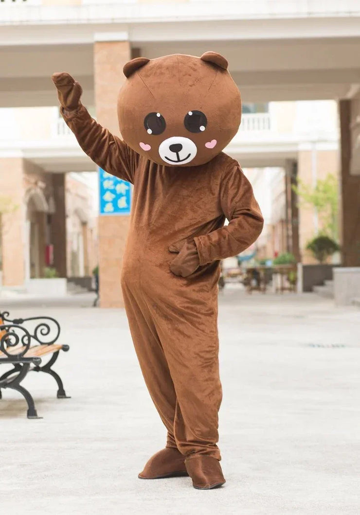 Brown Bear Mascot Costume – Cartoon Animal Character Cosplay for Carnival, Events & Identity V Theme