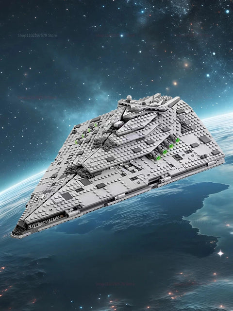 First Order Destroyer 1416 pieces Spaceship Building Blocks