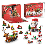 2025 Christmas Advent Calendar 24 Days Countdown Surprise Blind Box Building Blocks Puzzle Assembly Toys For Kids Adult Gifts