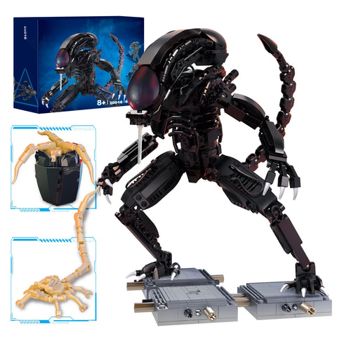 Xenomorph Model Ultimate Predator Action Figure Building Blocks Set Halloween DIY Aliens Toys for Kids Christmas Gifts Ornamant