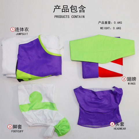 Toy Story Buzz Lightyear Cosplay Bodysuit  Jumpsuit Costumes