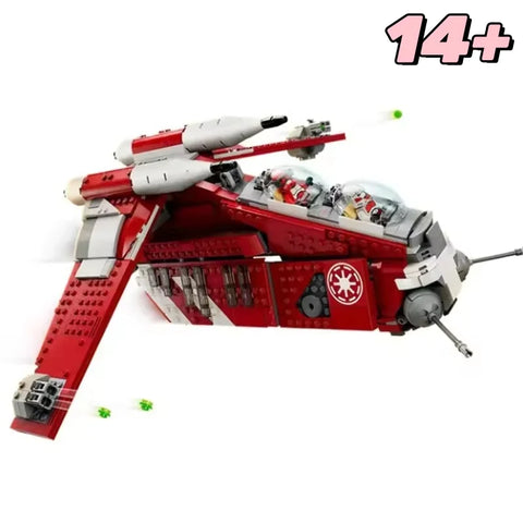 1083Pcs Coruscant Guard Gunship Model Creative 75354