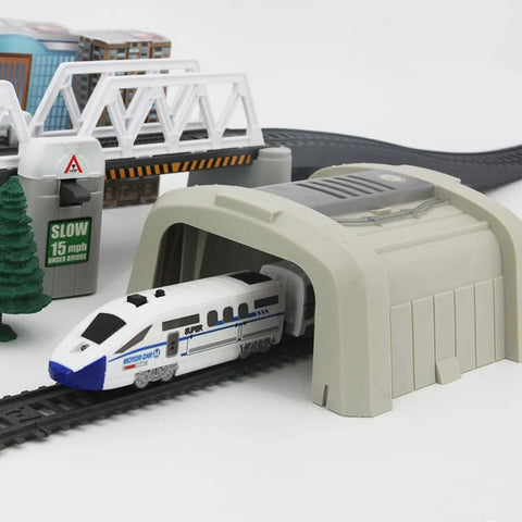 Electric High-Speed Train Set – Harmony Model with DIY Railway Tracks for Kids